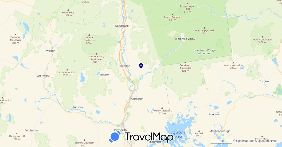TravelMap itinerary: driving in United States (North America)